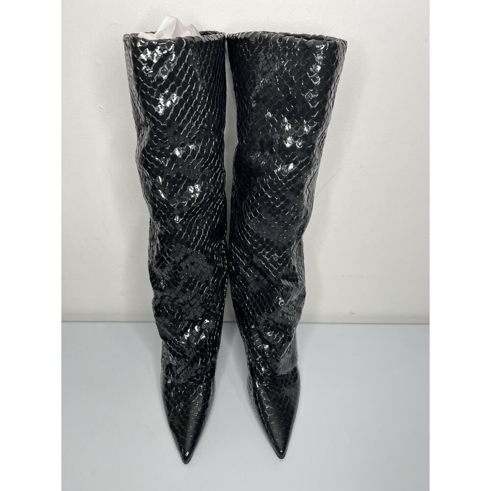 Steve Madden Paley Snake Embossed Synthetic Boot … - image 7